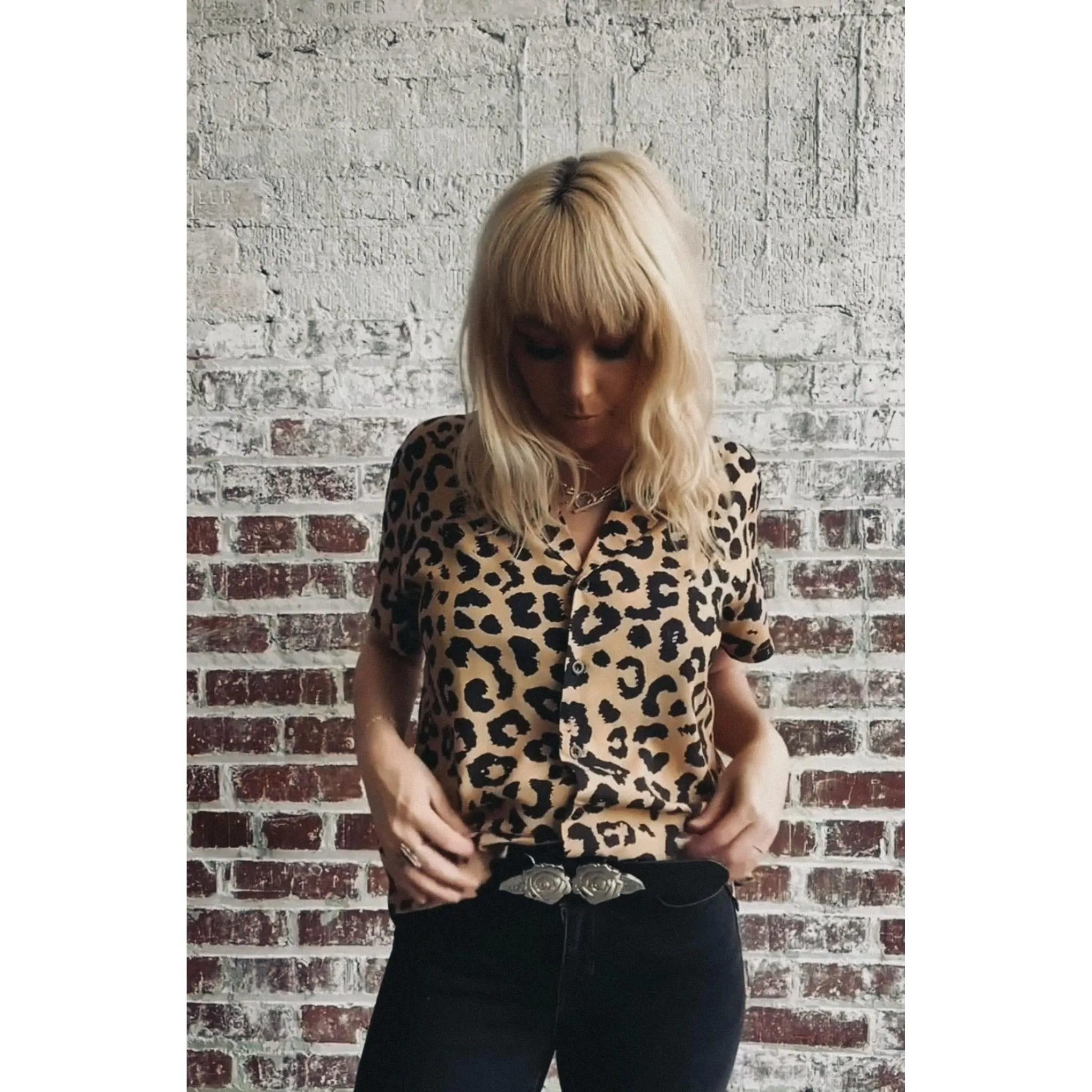 Cheetah Button-Up