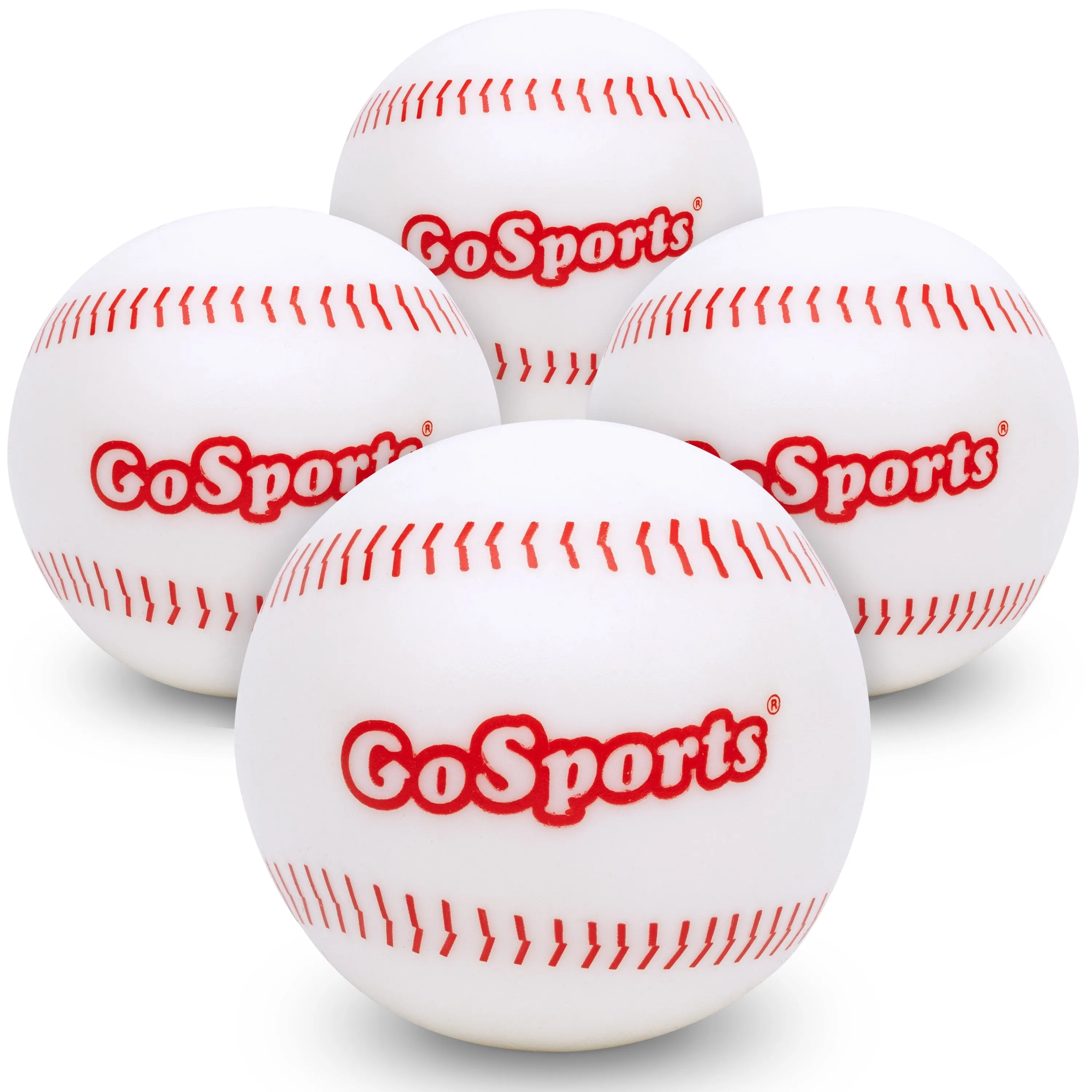 GoSports Pitch N Stick Replacement Baseballs - 4-Pack