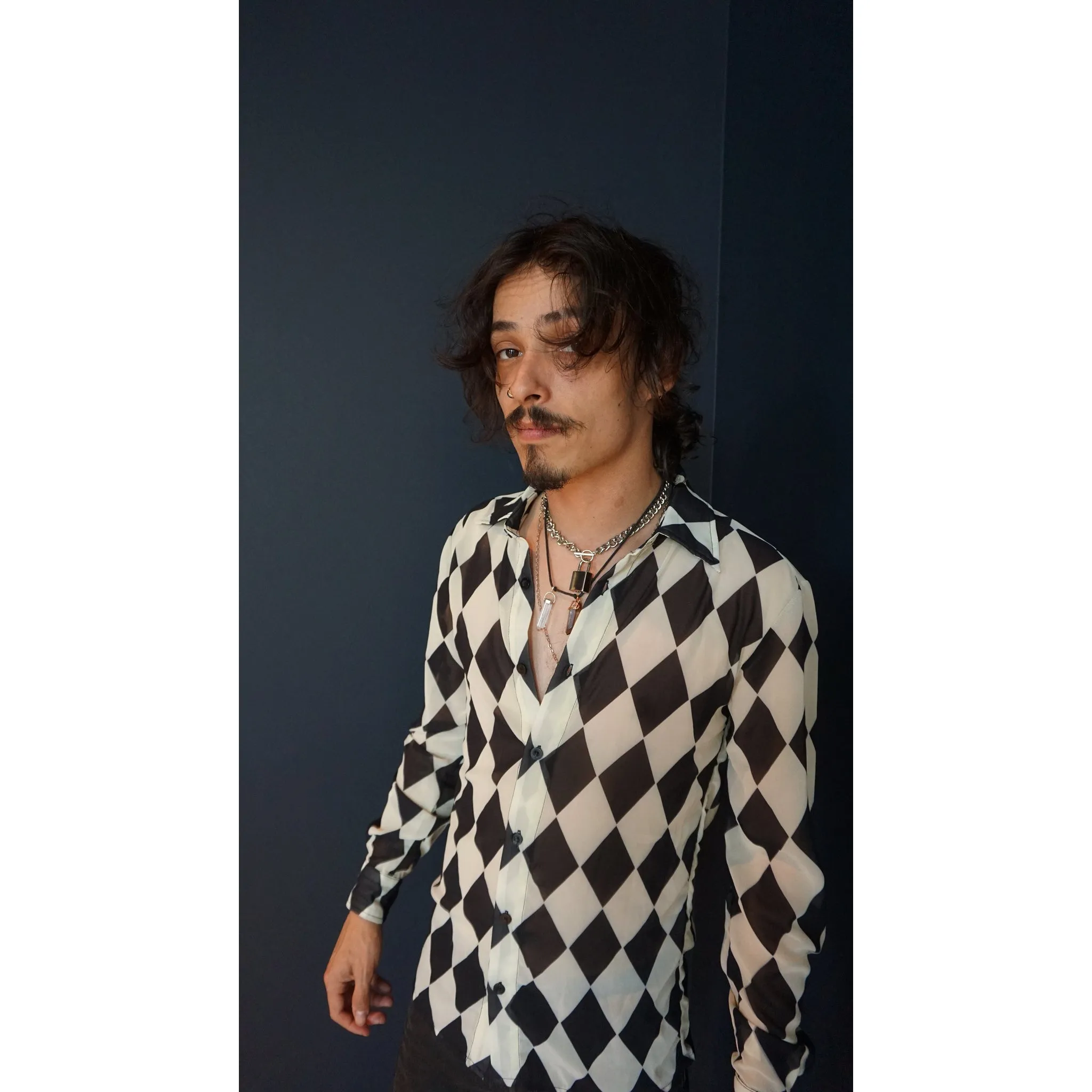 Harlequin Button-Up