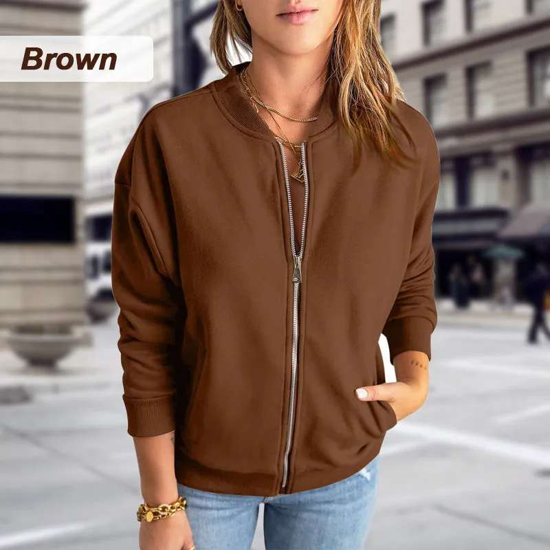 Hot Sale 49% OFFWomen's Casual Zippered Jacket