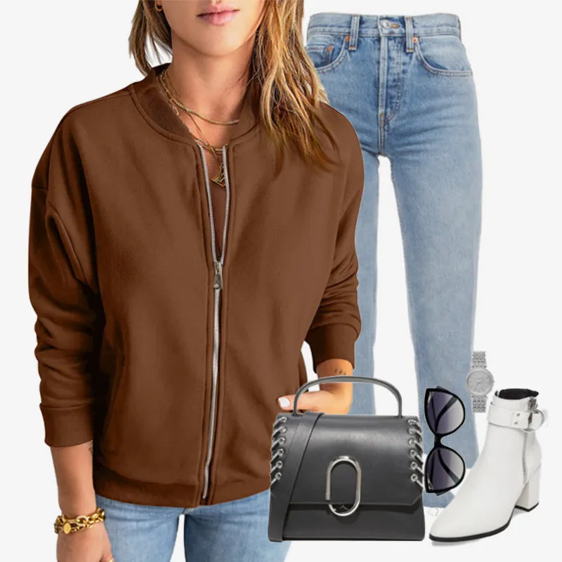 Hot Sale 49% OFFWomen's Casual Zippered Jacket