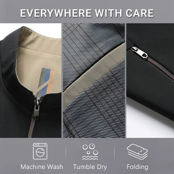 HOT SALE 50% OFFMen's Standing Collar Zipper Casual Jacket