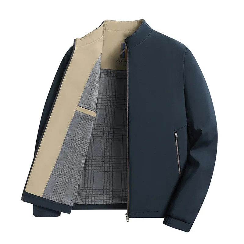 HOT SALE 50% OFFMen's Standing Collar Zipper Casual Jacket