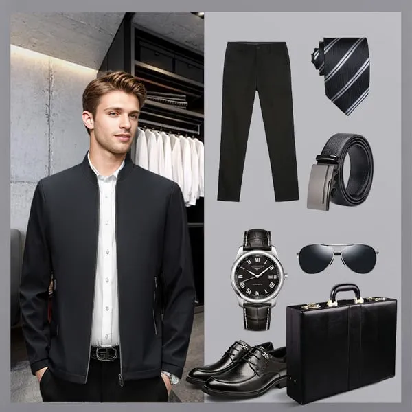 HOT SALE 50% OFFMen's Standing Collar Zipper Casual Jacket