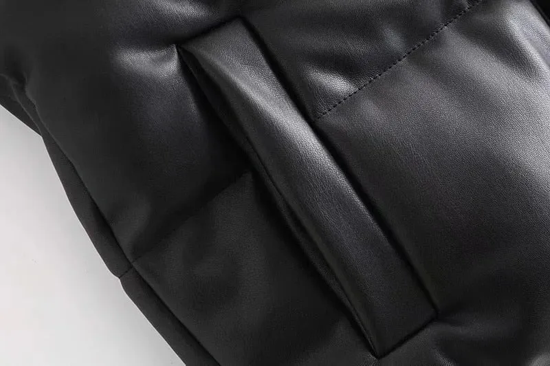 LEATHER PADDED WAISTCOAT