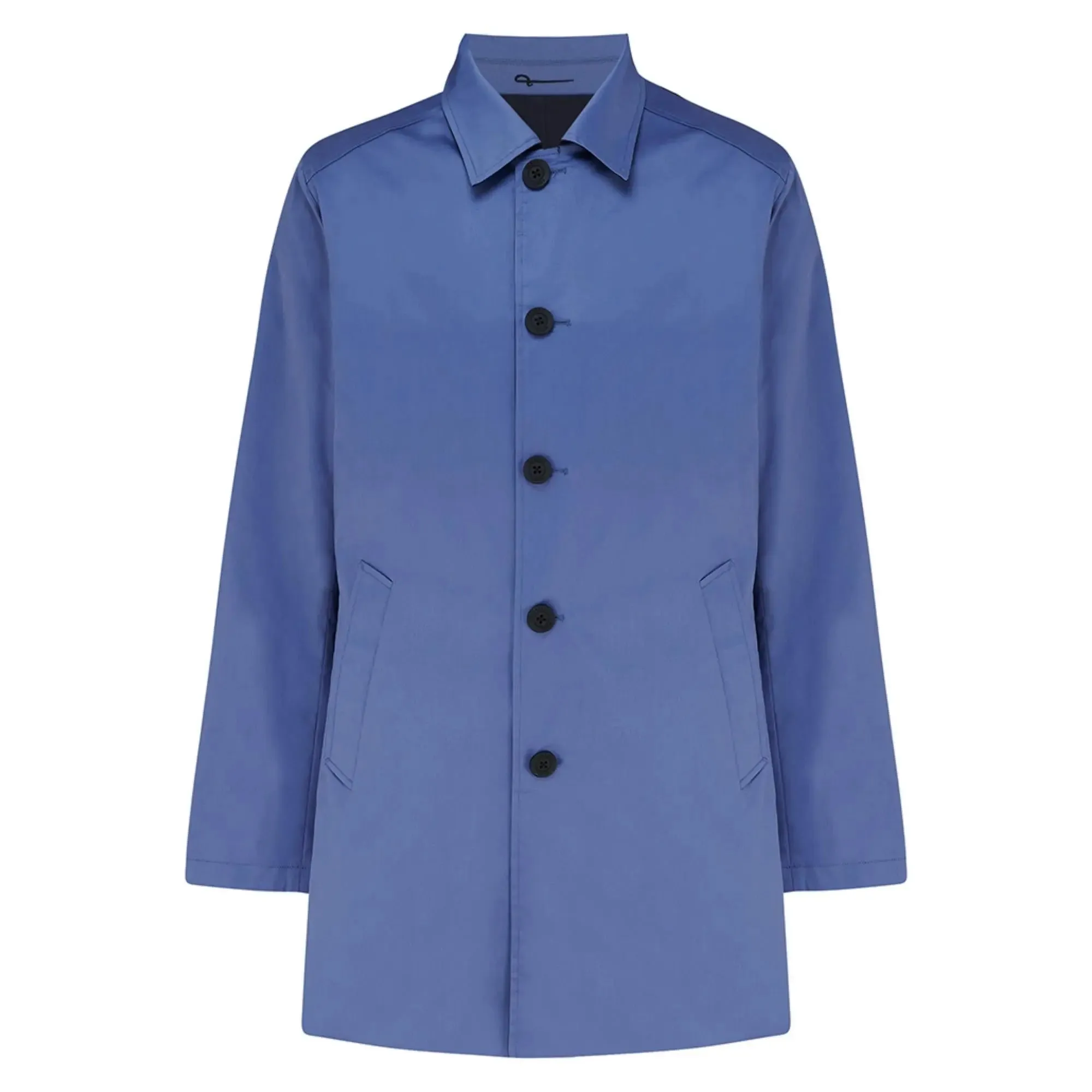 Montague Reversible Mac Jacket - Denim Blue / Navy