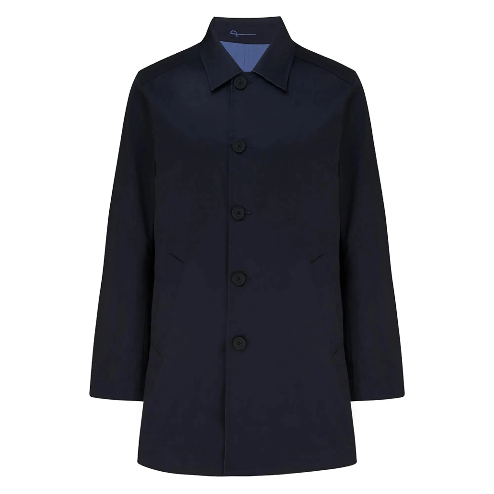 Montague Reversible Mac Jacket - Denim Blue / Navy