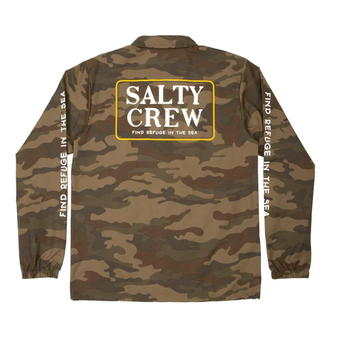 Salty Crew Deckhand Coaches Jacket- Camo