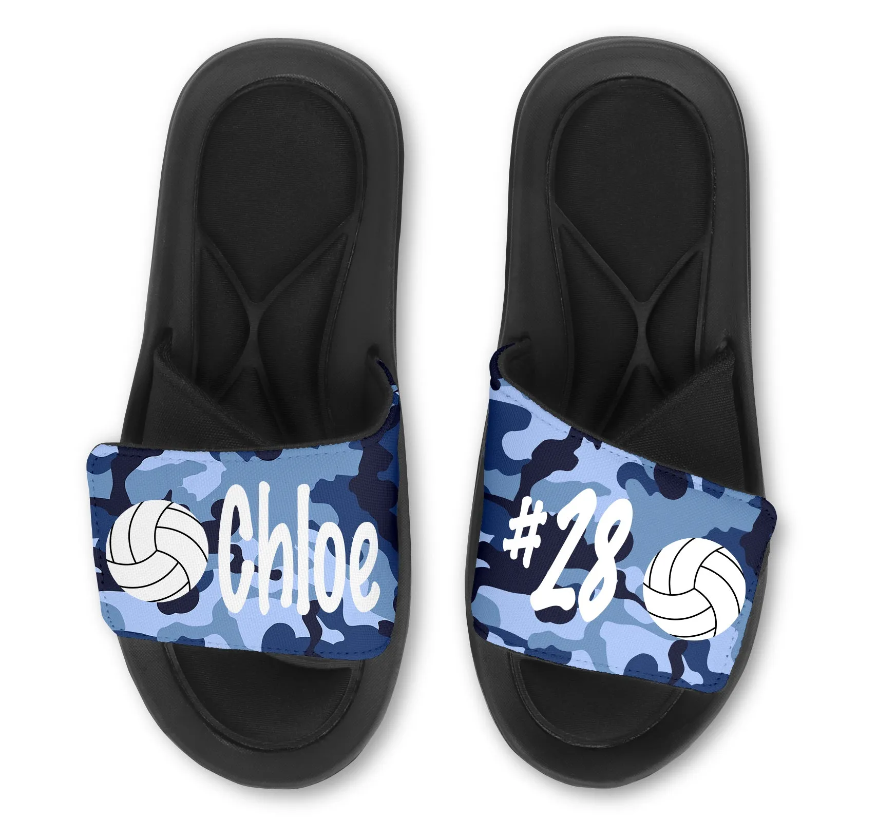 Volleyball Custom Slides / Sandals - Camo
