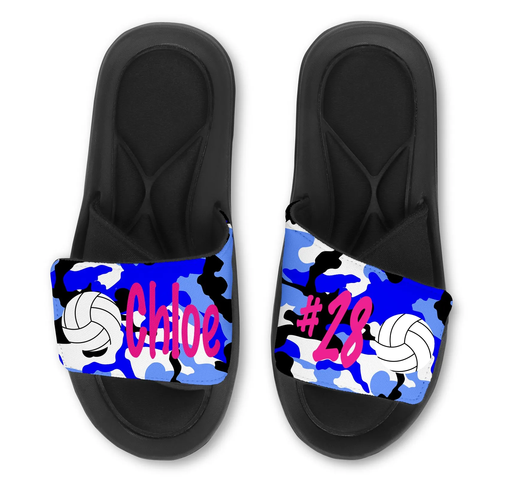 Volleyball Custom Slides / Sandals - Camo